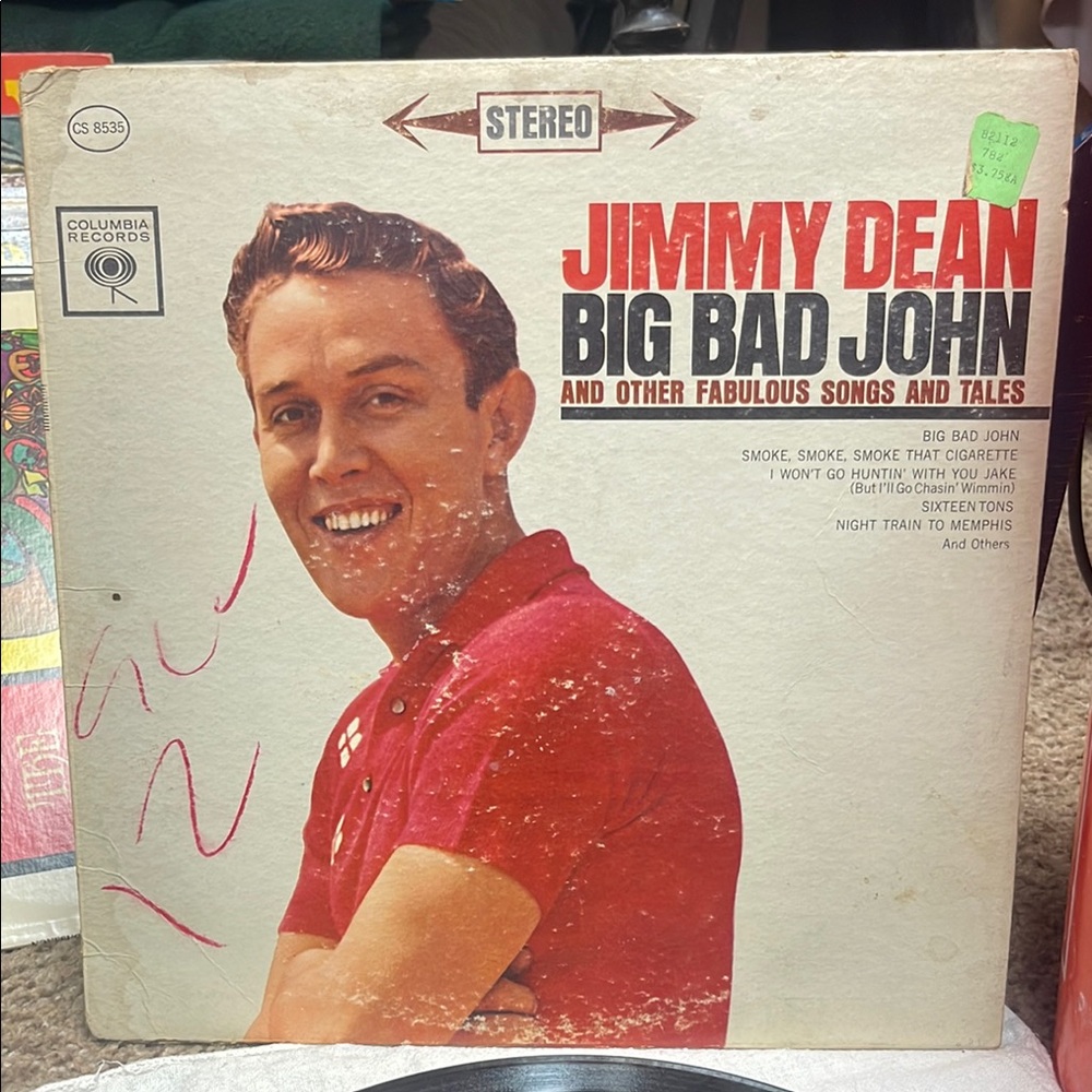Jimmy Dean Big Bad John Vinyl Record 12 inch LP